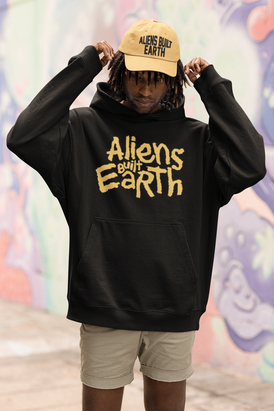 Aliens Built Earth Hoodie Naughty Font