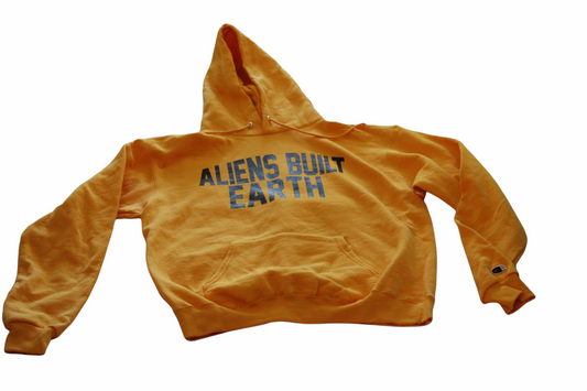 Aliens Built Earth X Champion Black/Yellow Hoodie