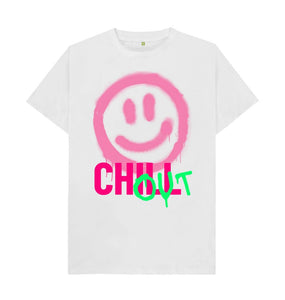 White FLTHY Chill tee