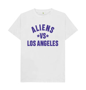 White Aliens vs Los Angeles Tee