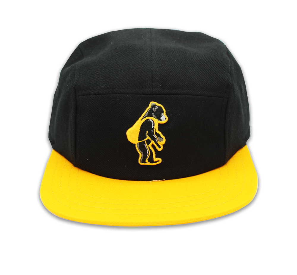 5 Panel Grizzly Blk/yellow