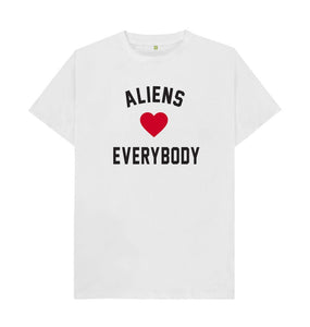 White Aliens Love Everybody Tee